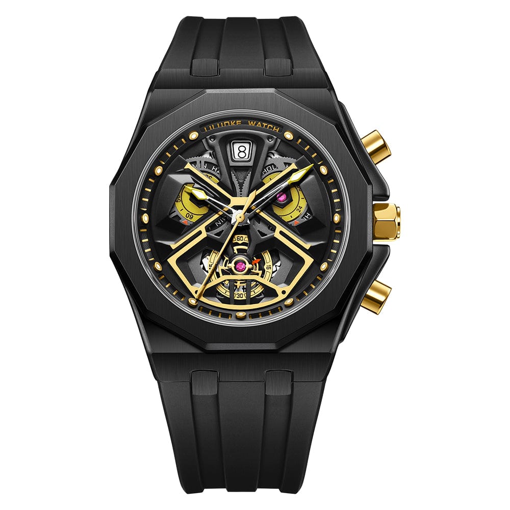 The Voyager Elite - Black Gold (42mm) - Magnus Watch